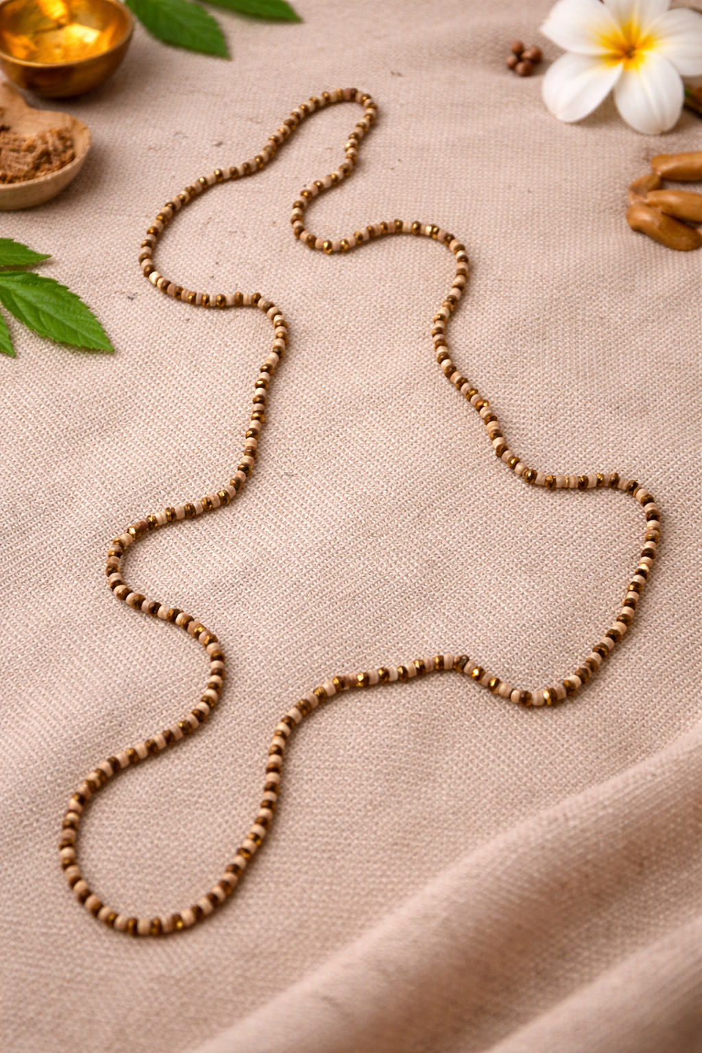 Tulsi Mala – Divine Beads for Spiritual Healing, Peace & Protection | Handcrafted
